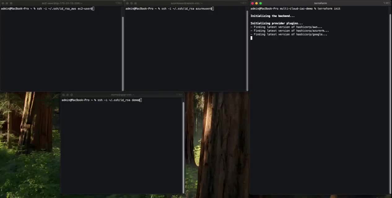 AWS Azure and GCP infrastructure as code preview