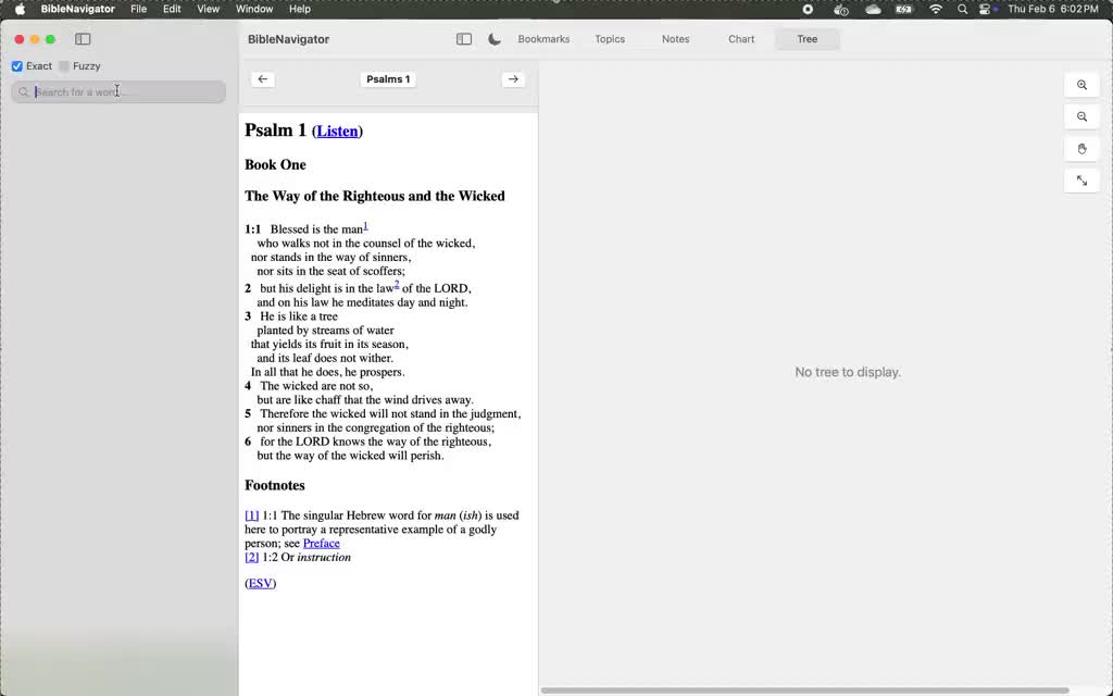 macOS Bible app preview