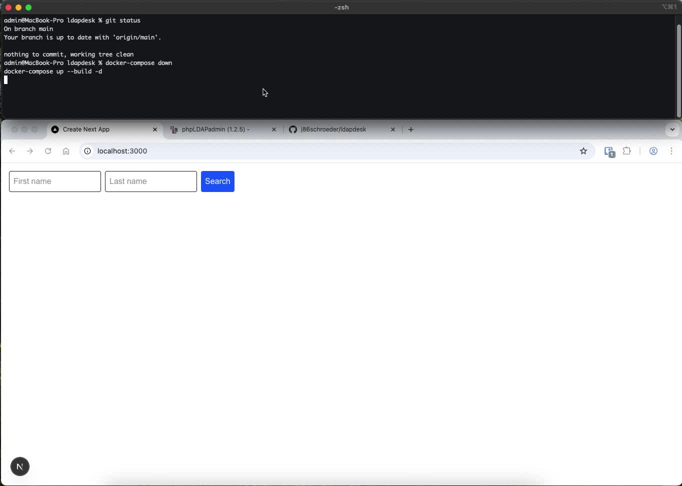 LDAP client interface preview